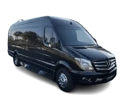 Luxury Sprinter shuttle van for group transportation in Colorado